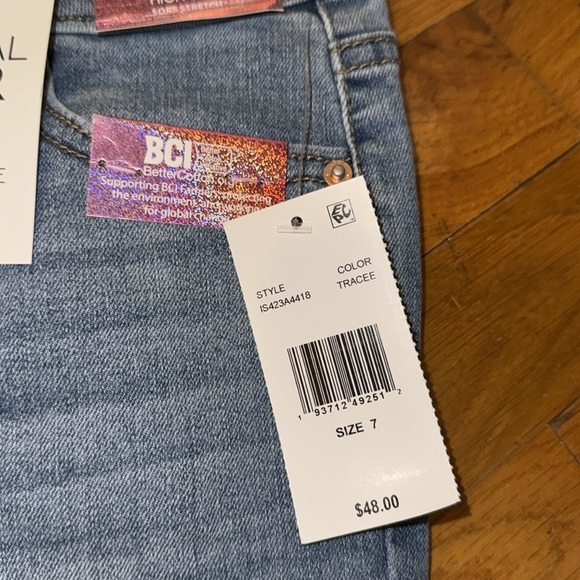💥💥NWT Imperial star pull on flare, high-rise jeans, girls size 7 Color tracee - Picture 5 of 11